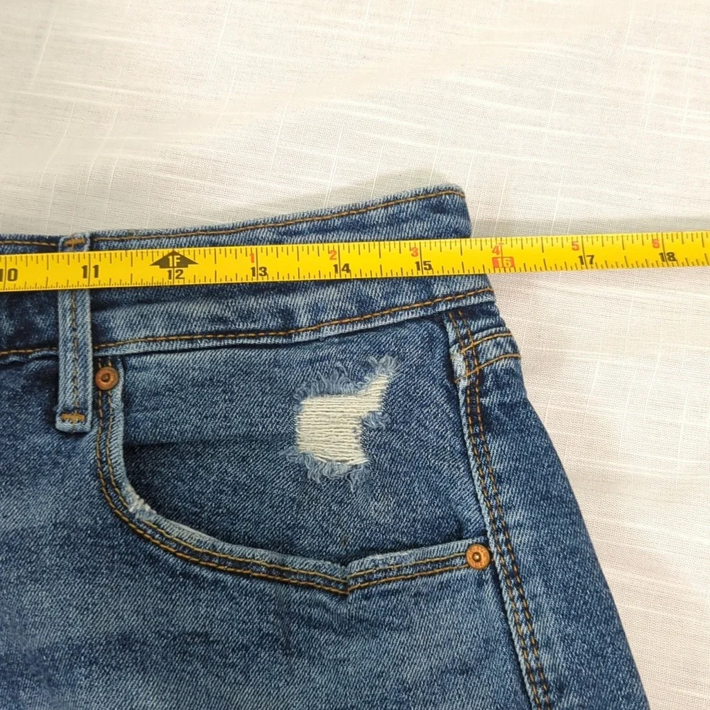 Denizen Levi's high-rise shorts, jean denim cut offs, women's size 10 / 30 - Picture 6 of 15